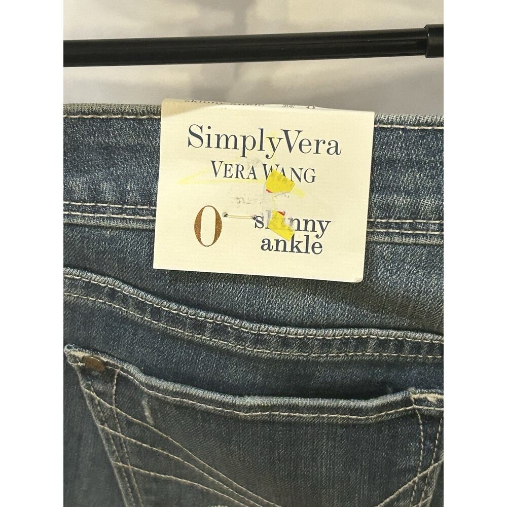 NWT Simply Vera Skinny Ankle Denim Jeans size 0 - Picture 8 of 9